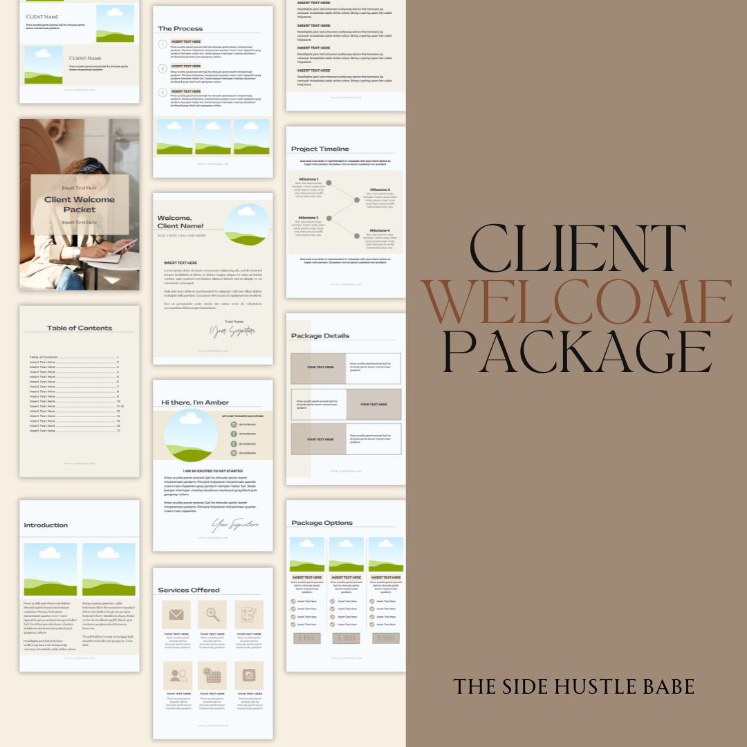 Customizable Client Welcome Packet