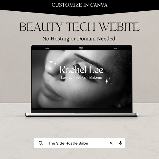 Luxury Beauty Tech Canva Website