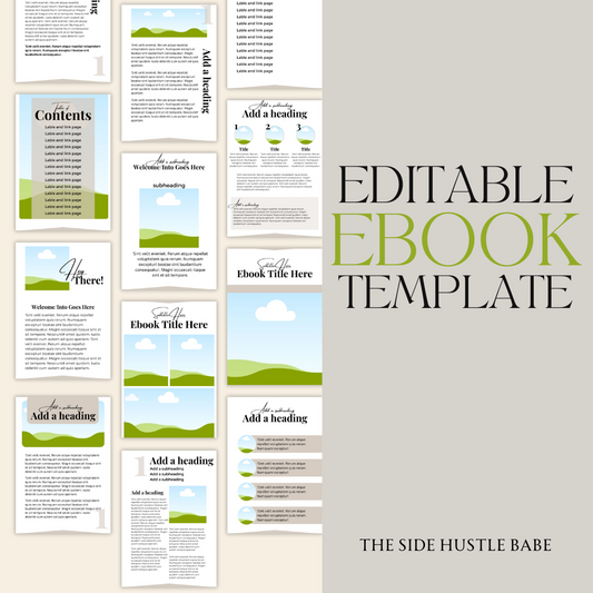 Editable eBook Template