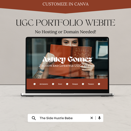 UGC Portfolio Canva Website